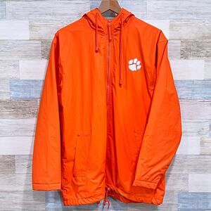 Unbranded Men's Orange Lightweight Hooded Jacket